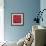 Single Red Anemone-Ivo-Framed Art Print displayed on a wall