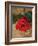 Single Red Rose on Stone Floor-Clive Nichols-Framed Photographic Print