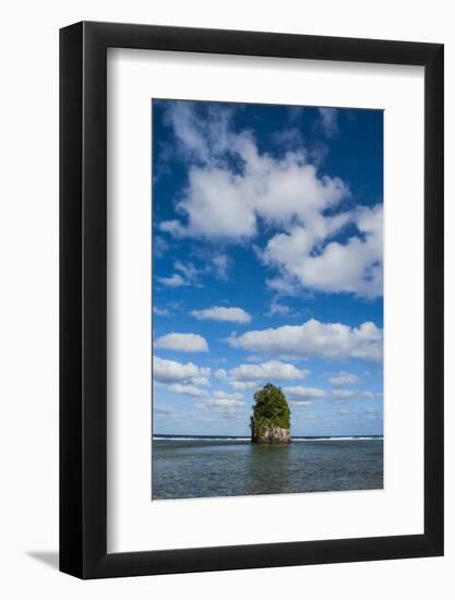 Single Rock at Coconut Point in Tutuila Island, American Samoa, South Pacific-Michael Runkel-Framed Photographic Print