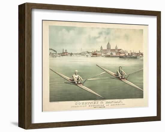 Single Rowers-null-Framed Art Print