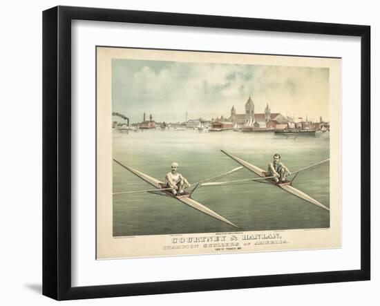 Single Rowers-null-Framed Art Print