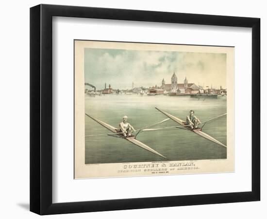 Single Rowers-null-Framed Art Print