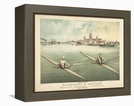 Single Rowers-null-Framed Stretched Canvas