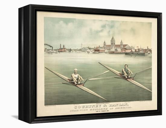 Single Rowers-null-Framed Stretched Canvas