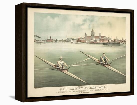 Single Rowers-null-Framed Stretched Canvas