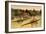 Single Rowing Competition-null-Framed Art Print