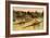 Single Rowing Competition-null-Framed Art Print