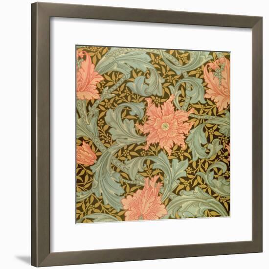 "Single Stem" Wallpaper Design-William Morris-Framed Giclee Print