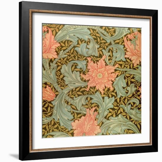 "Single Stem" Wallpaper Design-William Morris-Framed Giclee Print