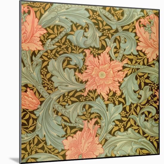 "Single Stem" Wallpaper Design-William Morris-Mounted Giclee Print