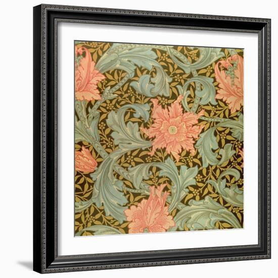 "Single Stem" Wallpaper Design-William Morris-Framed Giclee Print