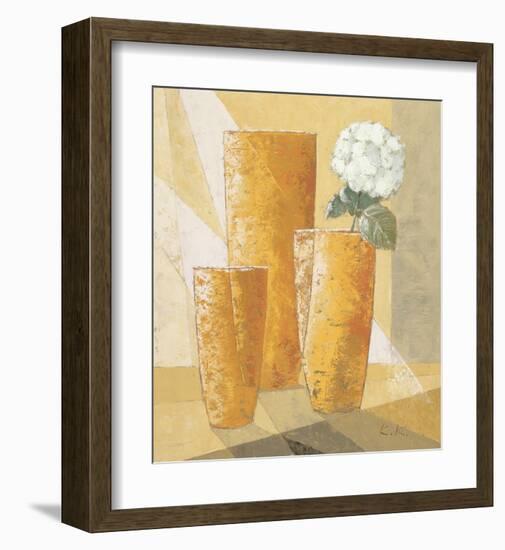 Single White Chysanthemum-Karsten Kirchner-Framed Art Print