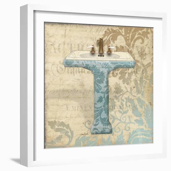 Sink Damask 1-Diane Stimson-Framed Art Print