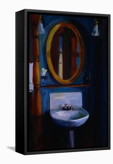 Sink in Blue-Pam Ingalls-Framed Premier Image Canvas