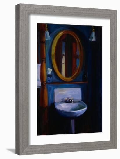 Sink in Blue-Pam Ingalls-Framed Giclee Print