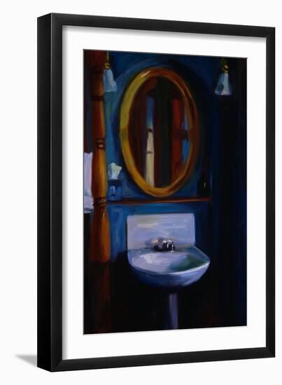 Sink in Blue-Pam Ingalls-Framed Giclee Print