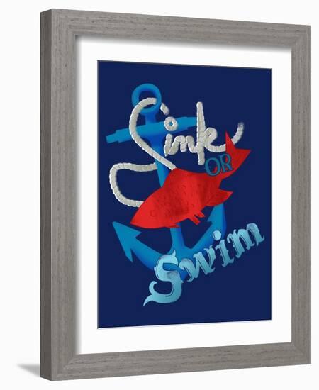 Sink Or Swim-null-Framed Giclee Print