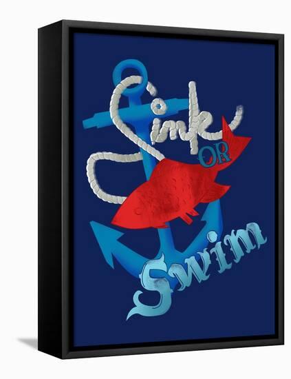 Sink Or Swim-null-Framed Premier Image Canvas