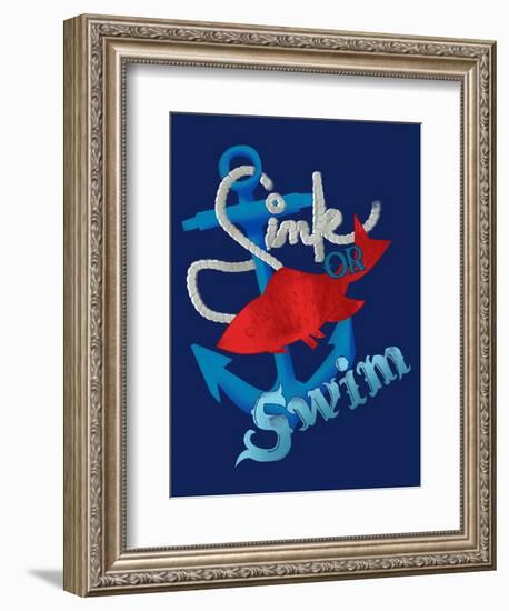 Sink Or Swim-null-Framed Giclee Print