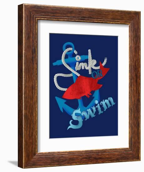 Sink Or Swim-null-Framed Giclee Print