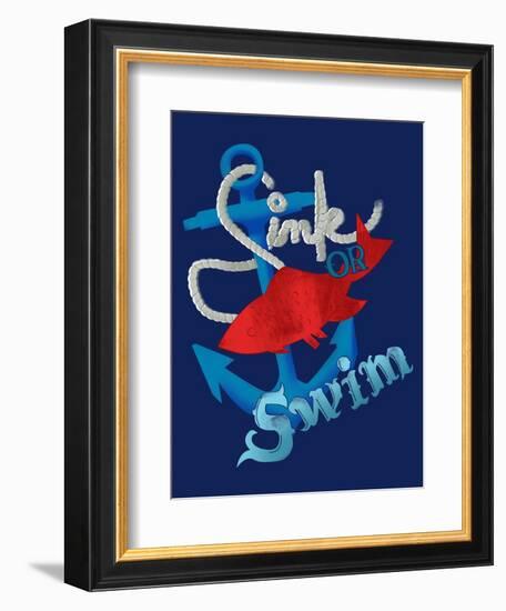 Sink Or Swim-null-Framed Giclee Print