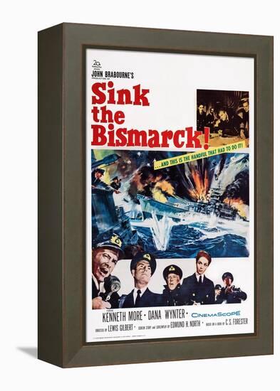 Sink the Bismarck!-null-Framed Stretched Canvas