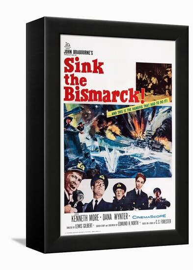 Sink the Bismarck!-null-Framed Stretched Canvas