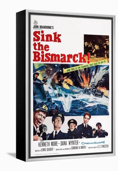 Sink the Bismarck!-null-Framed Stretched Canvas
