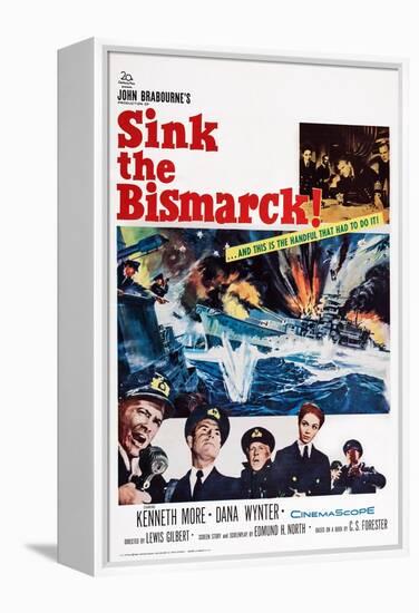 Sink the Bismarck!-null-Framed Stretched Canvas