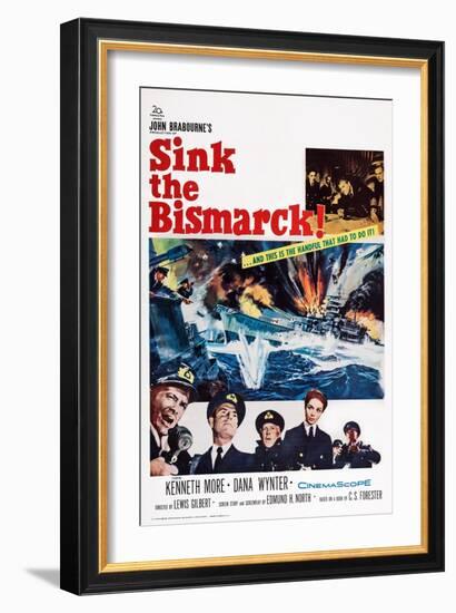 Sink the Bismarck!-null-Framed Art Print