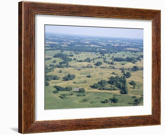 Sinkhole Plain, Polygonal Doline Karst, Near Mammoth Cave, Kentucky, USA-Tony Waltham-Framed Photographic Print