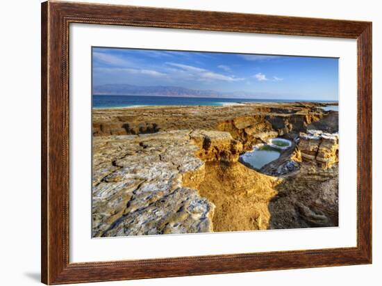 Sinkholes near the Dead Sea in Ein Gedi, Israel.-SeanPavonePhoto-Framed Photographic Print