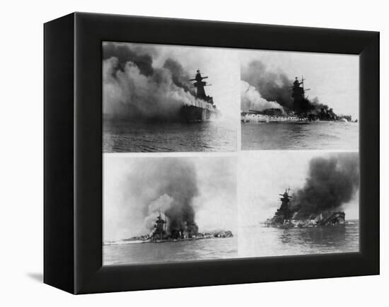 Sinking of Admiral Graf Spee, 1939-null-Framed Premier Image Canvas