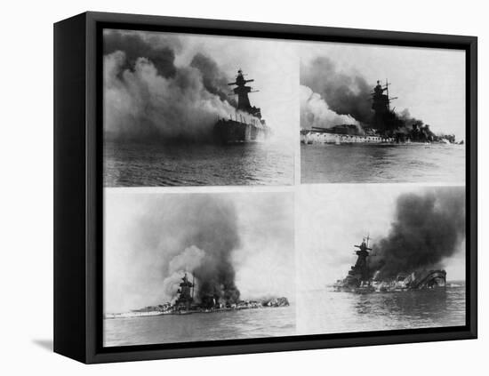 Sinking of Admiral Graf Spee, 1939-null-Framed Premier Image Canvas