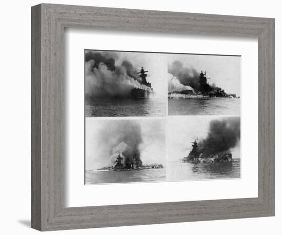 Sinking of Admiral Graf Spee, 1939-null-Framed Photographic Print