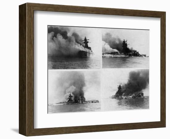 Sinking of Admiral Graf Spee, 1939-null-Framed Photographic Print