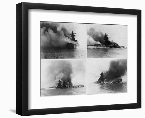 Sinking of Admiral Graf Spee, 1939-null-Framed Photographic Print