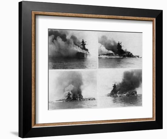 Sinking of Admiral Graf Spee, 1939-null-Framed Photographic Print