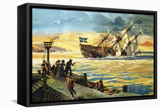 Sinking of the Vasa-Andrew Howat-Framed Premier Image Canvas