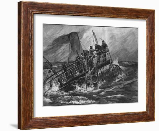 Sinking Ship-Willy Stower-Framed Art Print