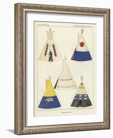 Siouan Tents-null-Framed Giclee Print