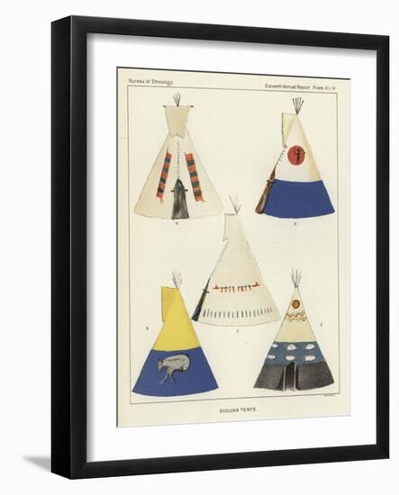 Siouan Tents-null-Framed Giclee Print