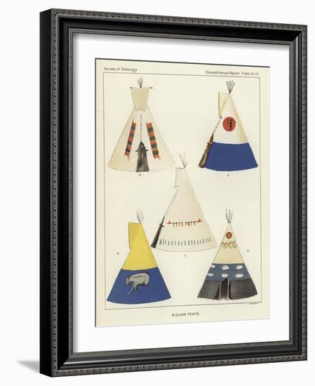 Siouan Tents-null-Framed Giclee Print