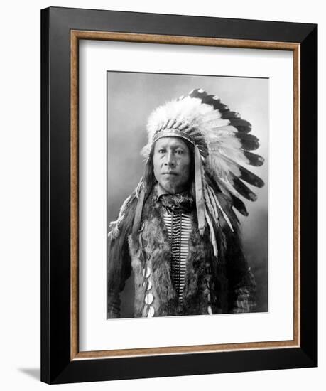 Sioux Brave, C1900-John Alvin Anderson-Framed Photographic Print