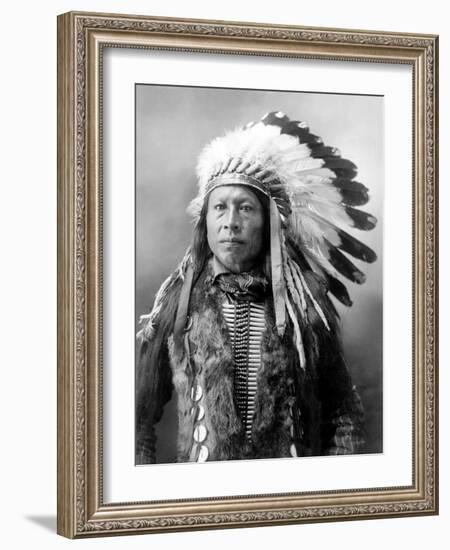 Sioux Brave, C1900-John Alvin Anderson-Framed Photographic Print