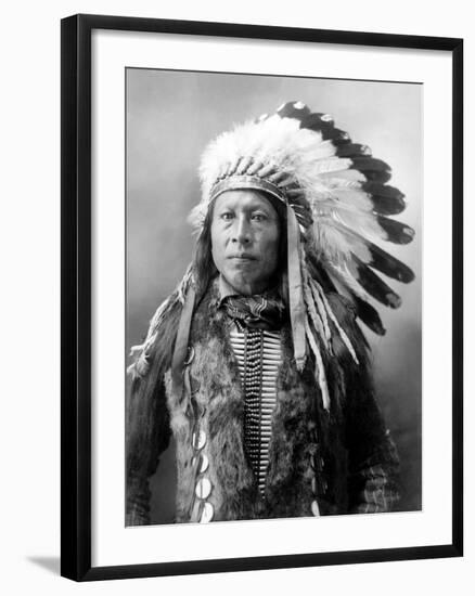 Sioux Brave, C1900-John Alvin Anderson-Framed Photographic Print