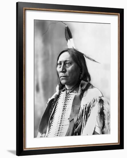 Sioux Chief, C1898-Adolph F^ Muhr-Framed Photographic Print