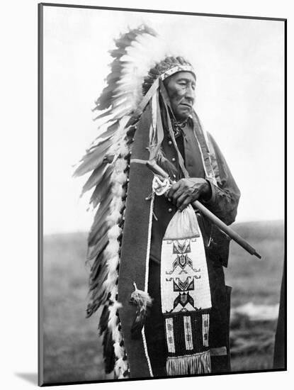 Sioux Chief, C1905-Edward S^ Curtis-Mounted Photographic Print