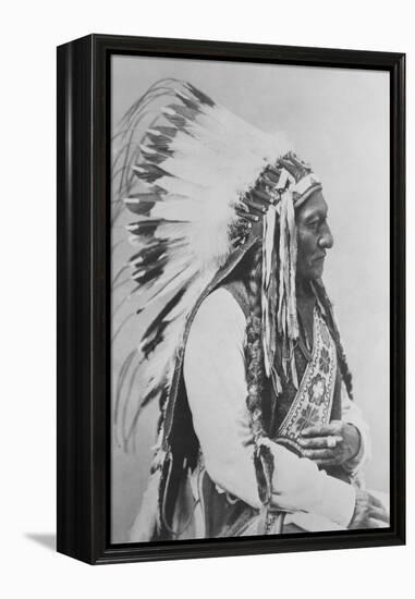 Sioux Chief Sitting Bull-Stocktrek Images-Framed Premier Image Canvas