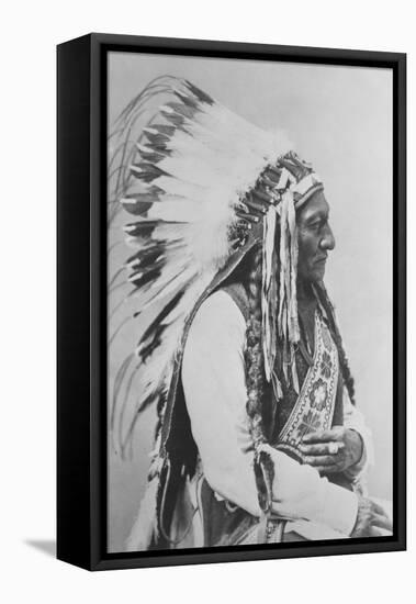 Sioux Chief Sitting Bull-Stocktrek Images-Framed Premier Image Canvas